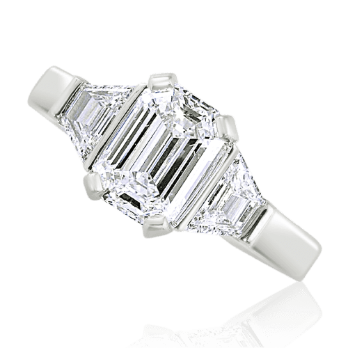 Emerald cut engagement ring 