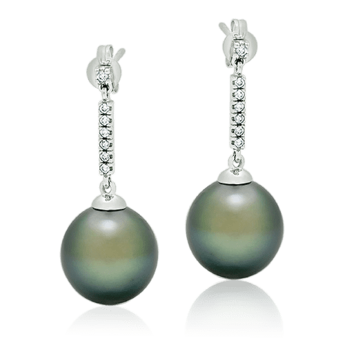 Pearl drop earrings anniversary gift