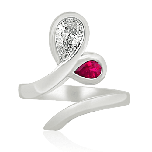 Contemporary ring setting style