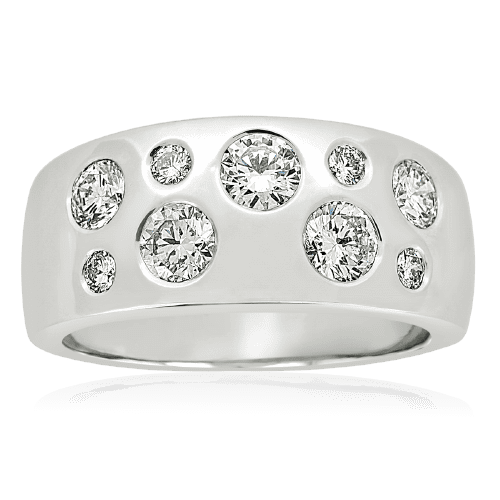 modern diamond maternity ring