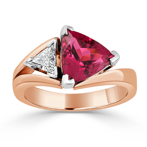 Juby and diamond dress ring or fashion ring