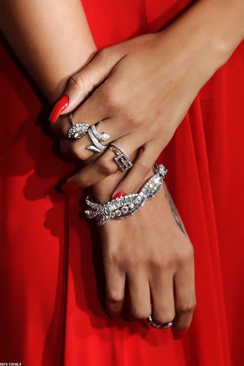 rihanna stackable diamond rings
