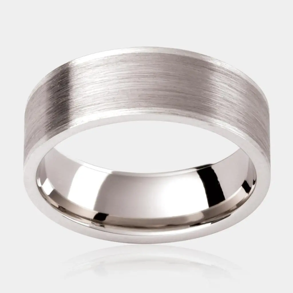 Cougar Two Tone Men's Wedding Ring - DDS Diamonds