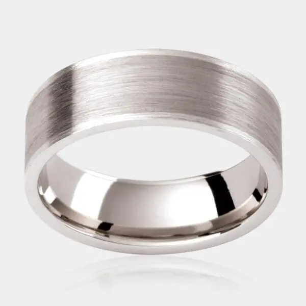Cougar Two Tone Men's Wedding Ring - DDS Diamonds