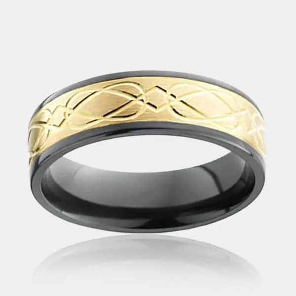 Monash Men's Zirconium Ring - Men's Wedding Rings - DDS Diamonds