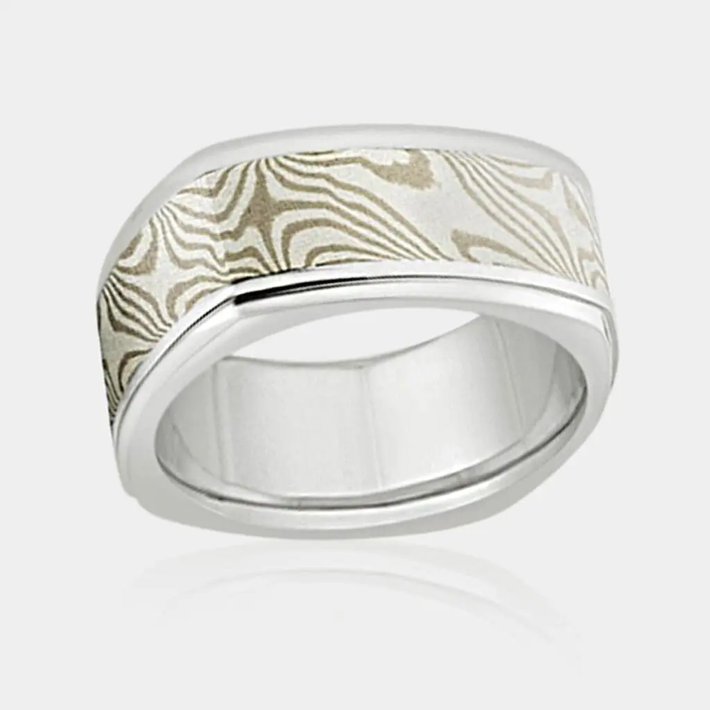 Achilles Mokume Gane Ring - Men's Wedding Rings - DDS Diamonds