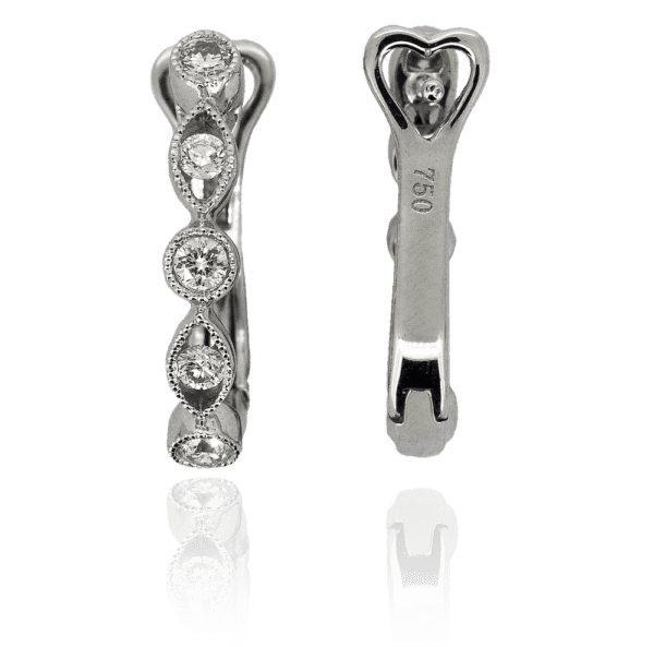 0.26ct Diamond That's Amore Earrings in 18ct White Gold - Diamond Earrings - DDS Diamonds