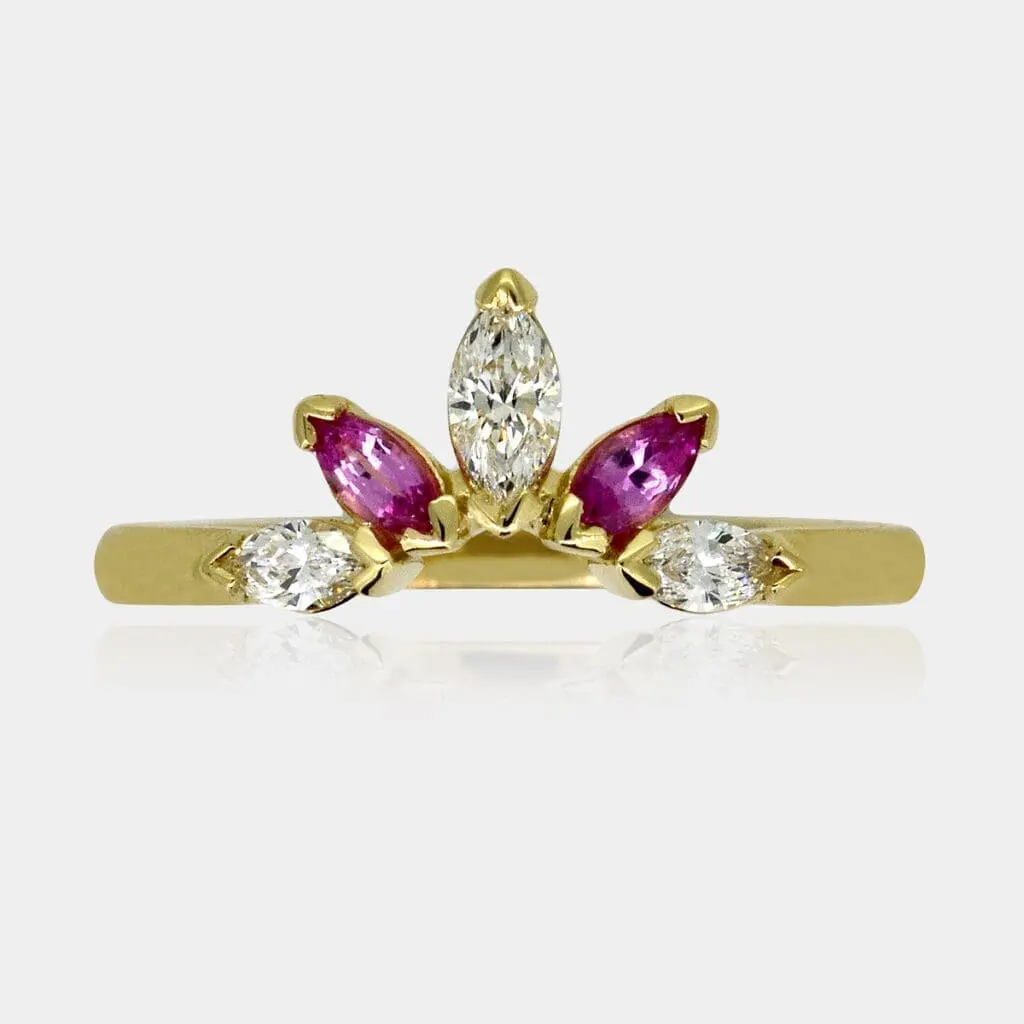 Emma Eternity Ring with Marquise Diamonds | DDS Diamonds