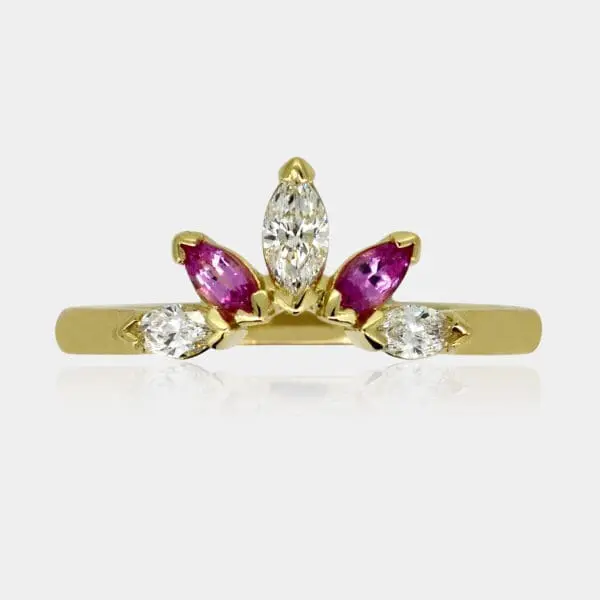 Emma Eternity Ring with Marquise Diamonds | DDS Diamonds