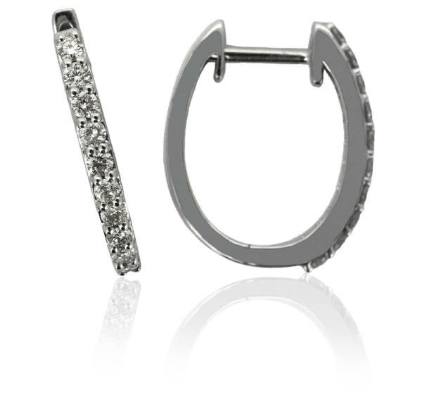 0.26ct Diamond Adore Earrings in 18ct White Gold - Diamond Earrings - DDS Diamonds