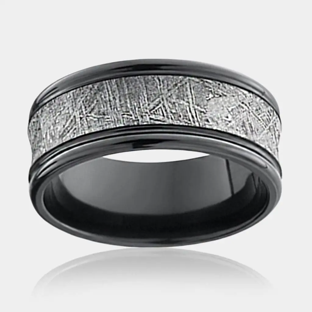 LaTrobe Men's Zirconium Ring - Men's Wedding Rings - DDS Diamonds
