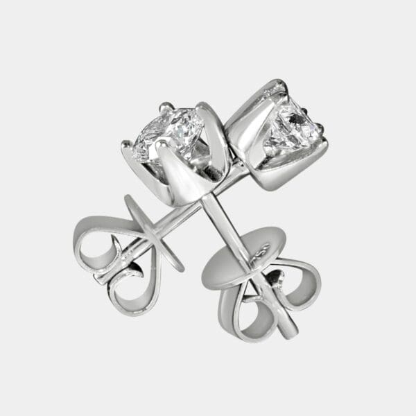 Martina Four Claw Diamond Earrings