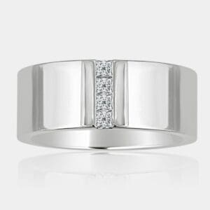 Men's Princess Cut Diamond Wedding Ring
