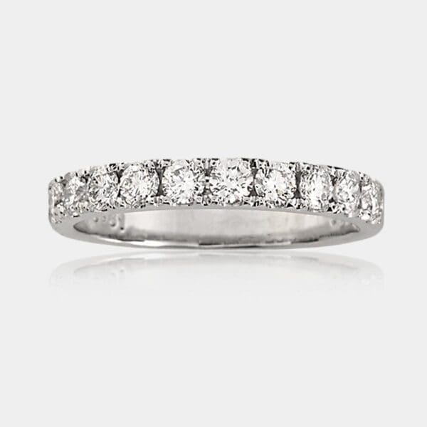 Lavonne Diamond Wedding Ring with Double Split Share Claws