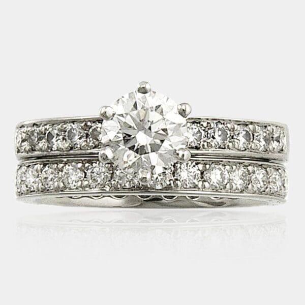 Andrew Diamond Engagement Wedding Ring Set