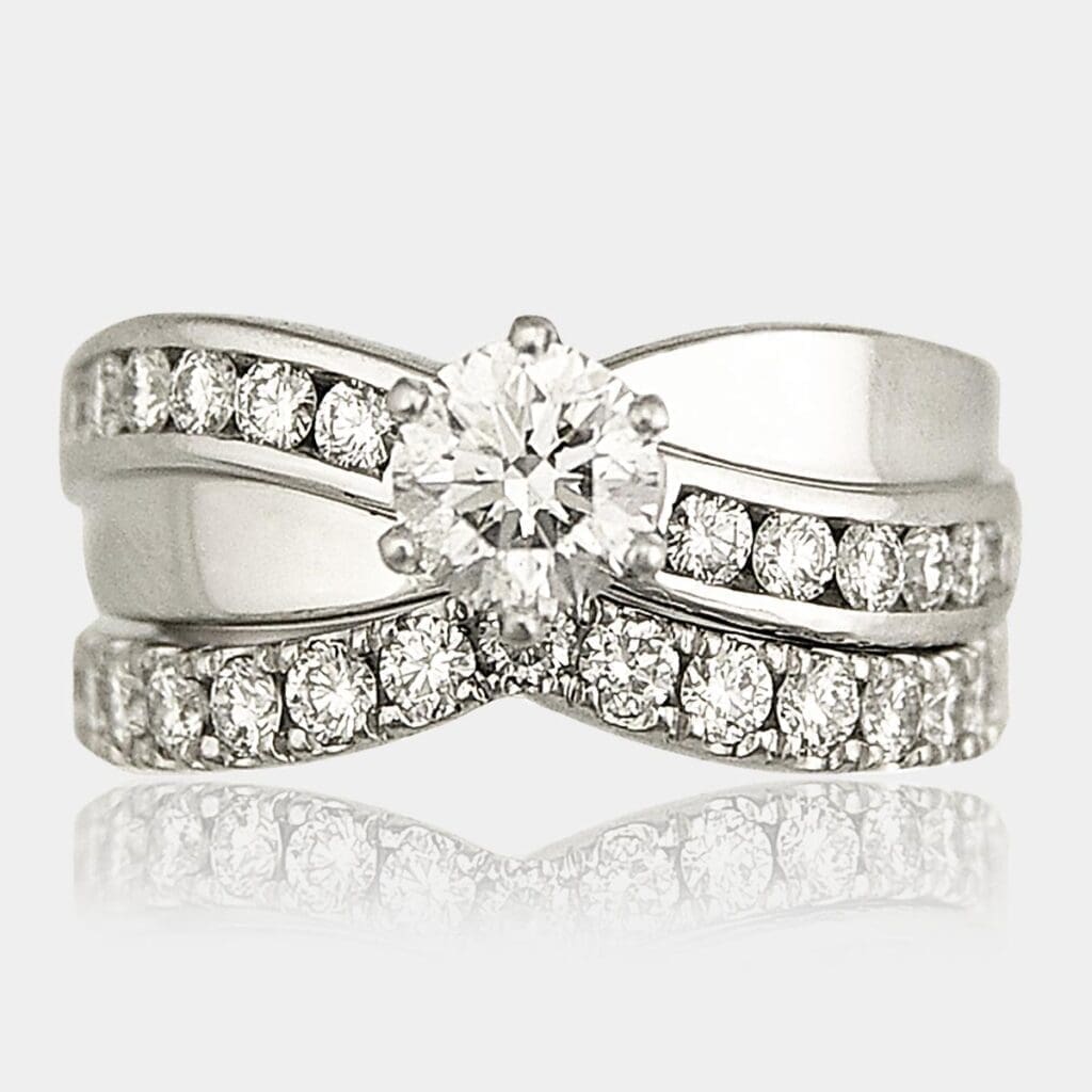 Danielle Diamond Engagement Wedding Ring Set