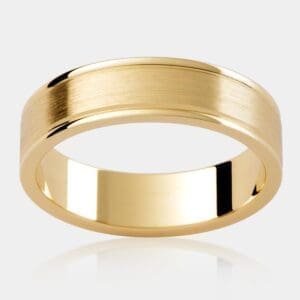 Milan Men's Patterned Wedding Ring