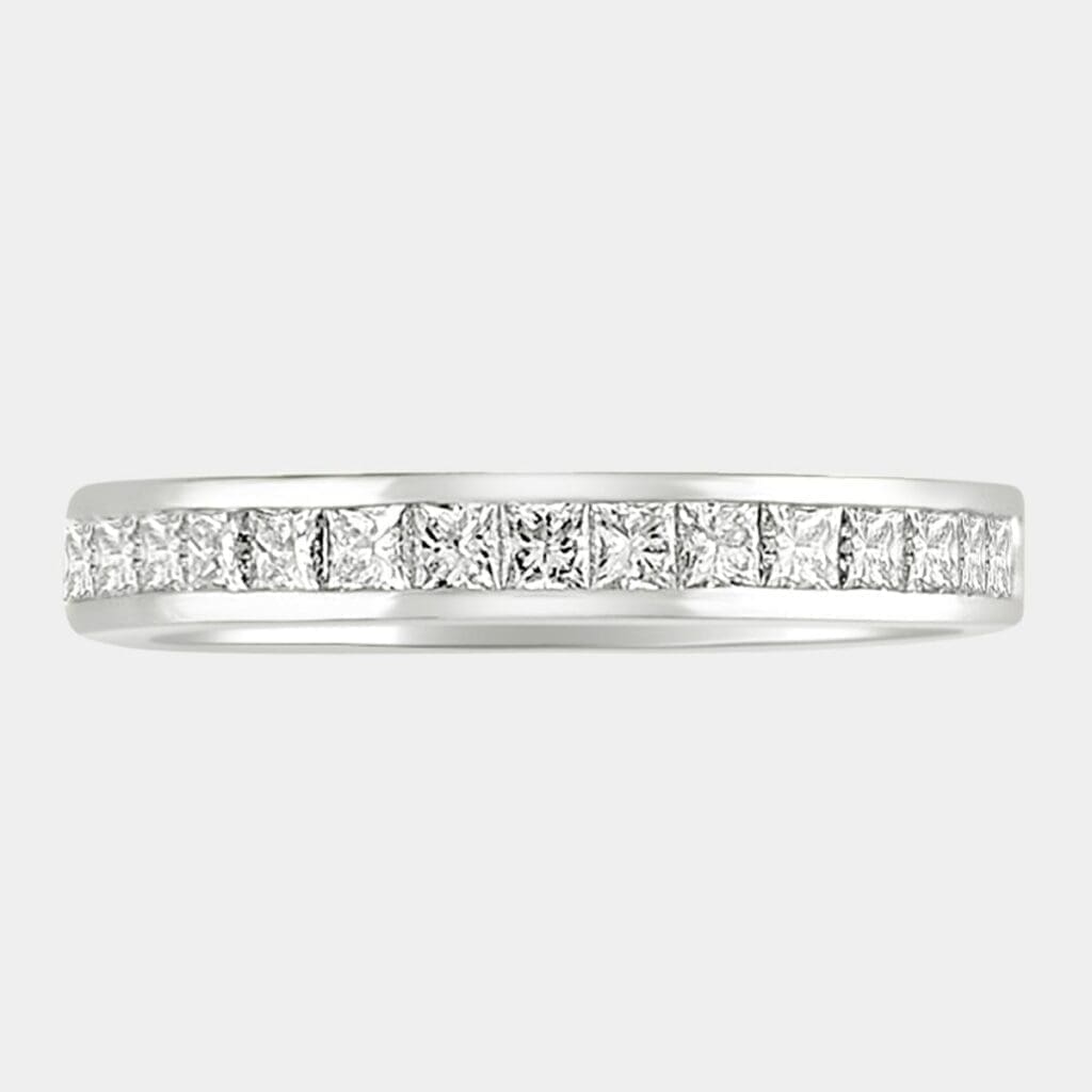 Amy Princess Cut Diamond Wedding Ring