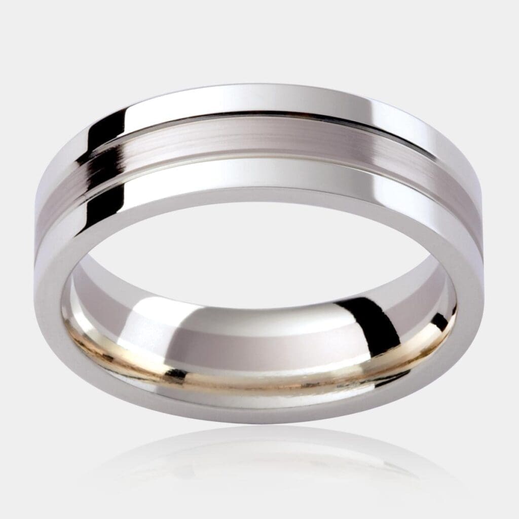 Viper Two Tone Men's Wedding Ring