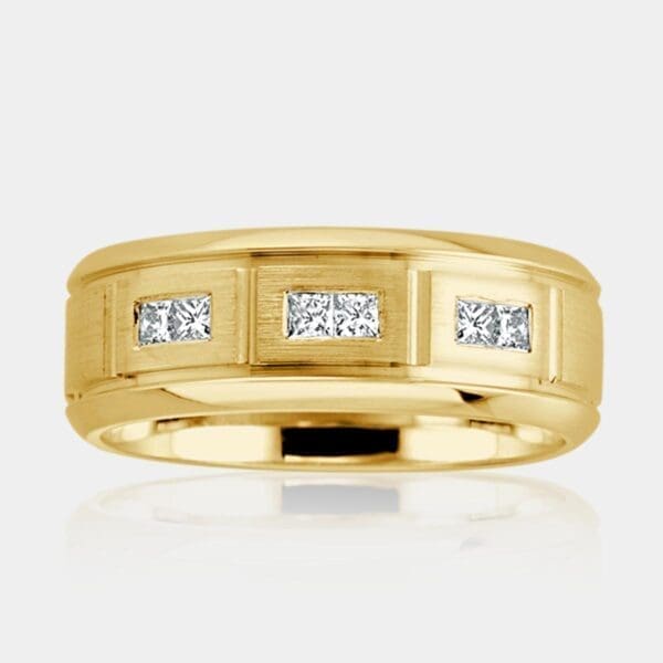 Doug Men's Yellow Gold and Diamond Ring