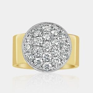 Me Round Pave Set Diamond Fashion Ring