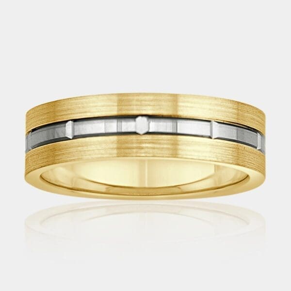 Josh Two Tone Gold Wedding Ring