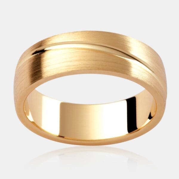 Stockholm Men's Patterned Wedding Ring