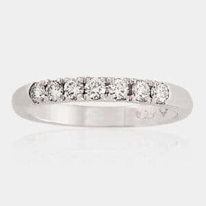 Ange Diamond Wedding Ring with Double Split Share Claws