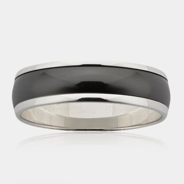 Cambridge Men's Zirconium Wedding Ring