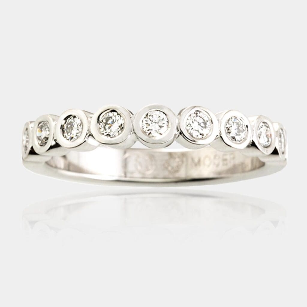 A Bezel Set Diamond Wedding Ring