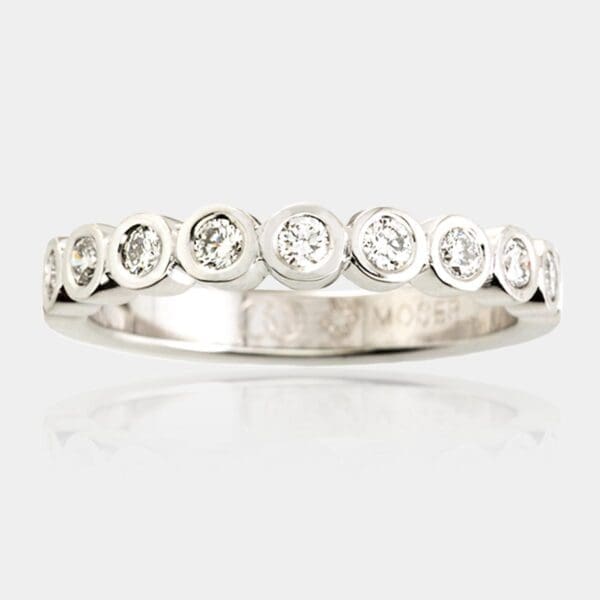A Bezel Set Diamond Wedding Ring