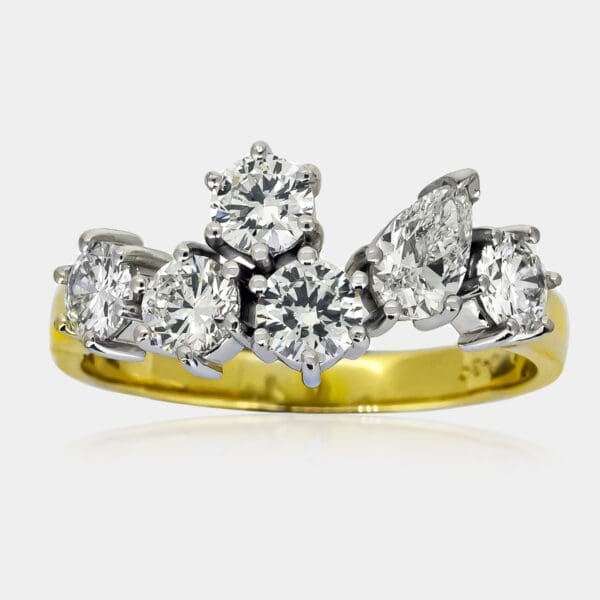 Dorothy Diamond Cluster Ring