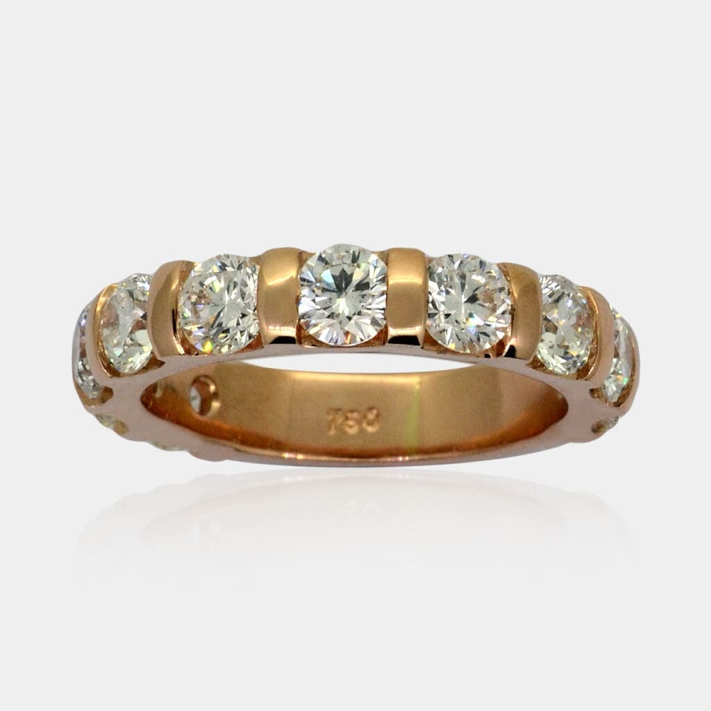 Bar Set Diamond Dress Ring