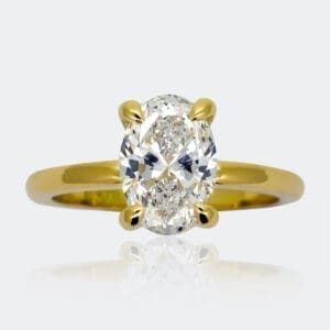 Julia Solitaire Oval Cut Diamond Engagement Ring