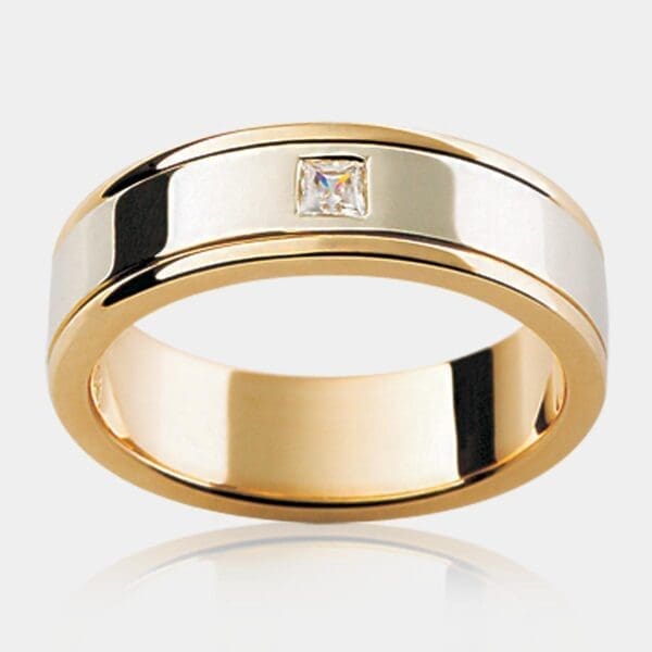 Venus Diamond Set Men's Wedding Ring