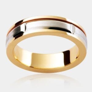 Bathurst Two Tone Men's Wedding Ring