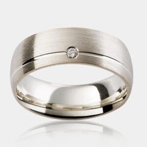 Titan Diamond Set Men's Wedding Ring