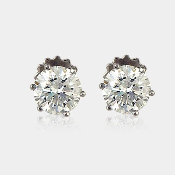 Solitaire Diamond Earrings