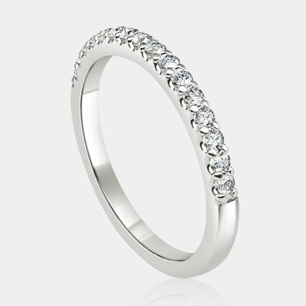 Share Claw Ring with Small Round Diamonds