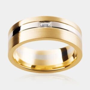 Pluto Diamond Set Men's Wedding Ring