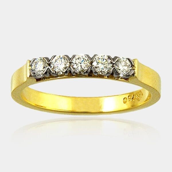 Barbara Five Stone Diamond Wedding Ring