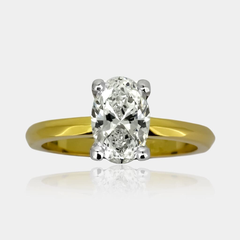 Diana Oval Diamond Engagement Ring