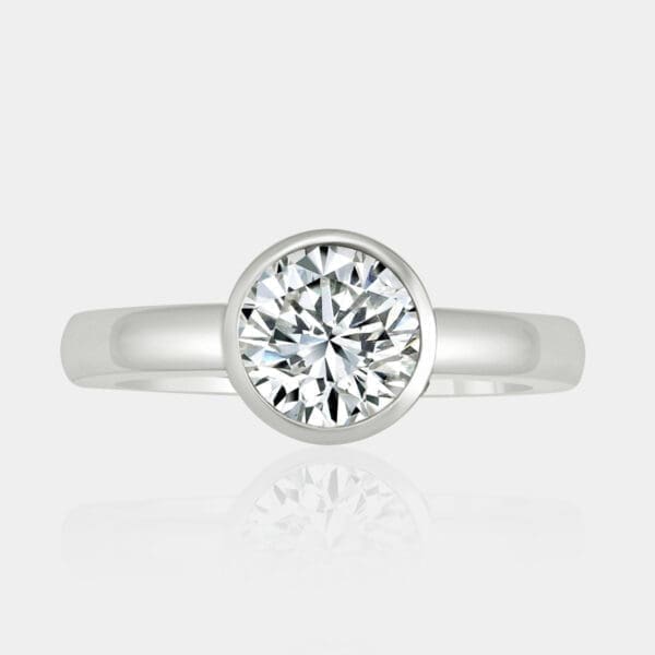 Kimberley Solitaire Round Cut Diamond Engagement Ring